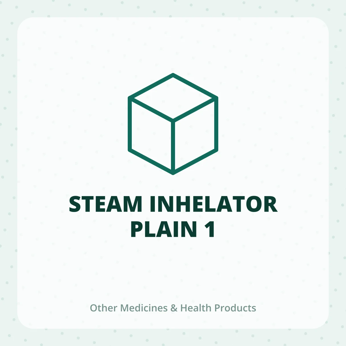 STEAM INHELATOR PLAIN 1