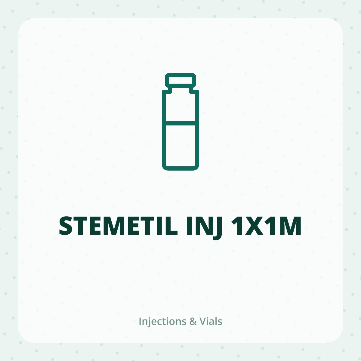 STEMETIL INJ 1X1M