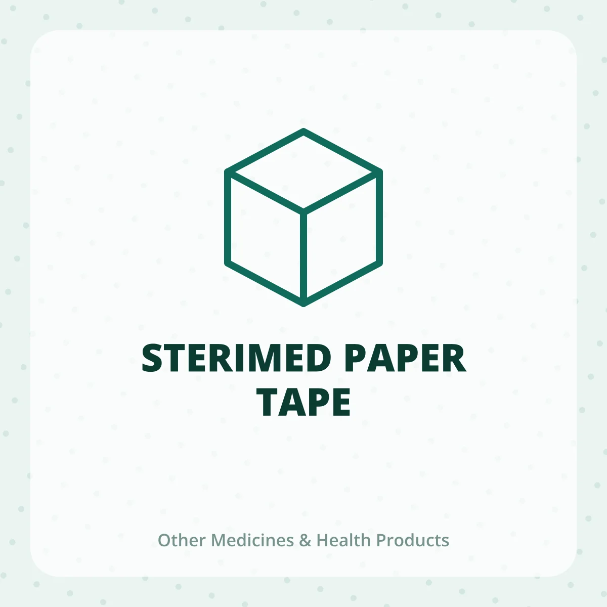STERIMED PAPER TAPE 1X1