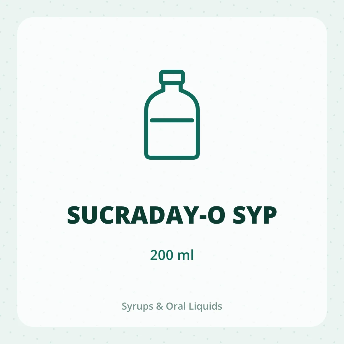 SUCRADAY-O SYP 1X200ML