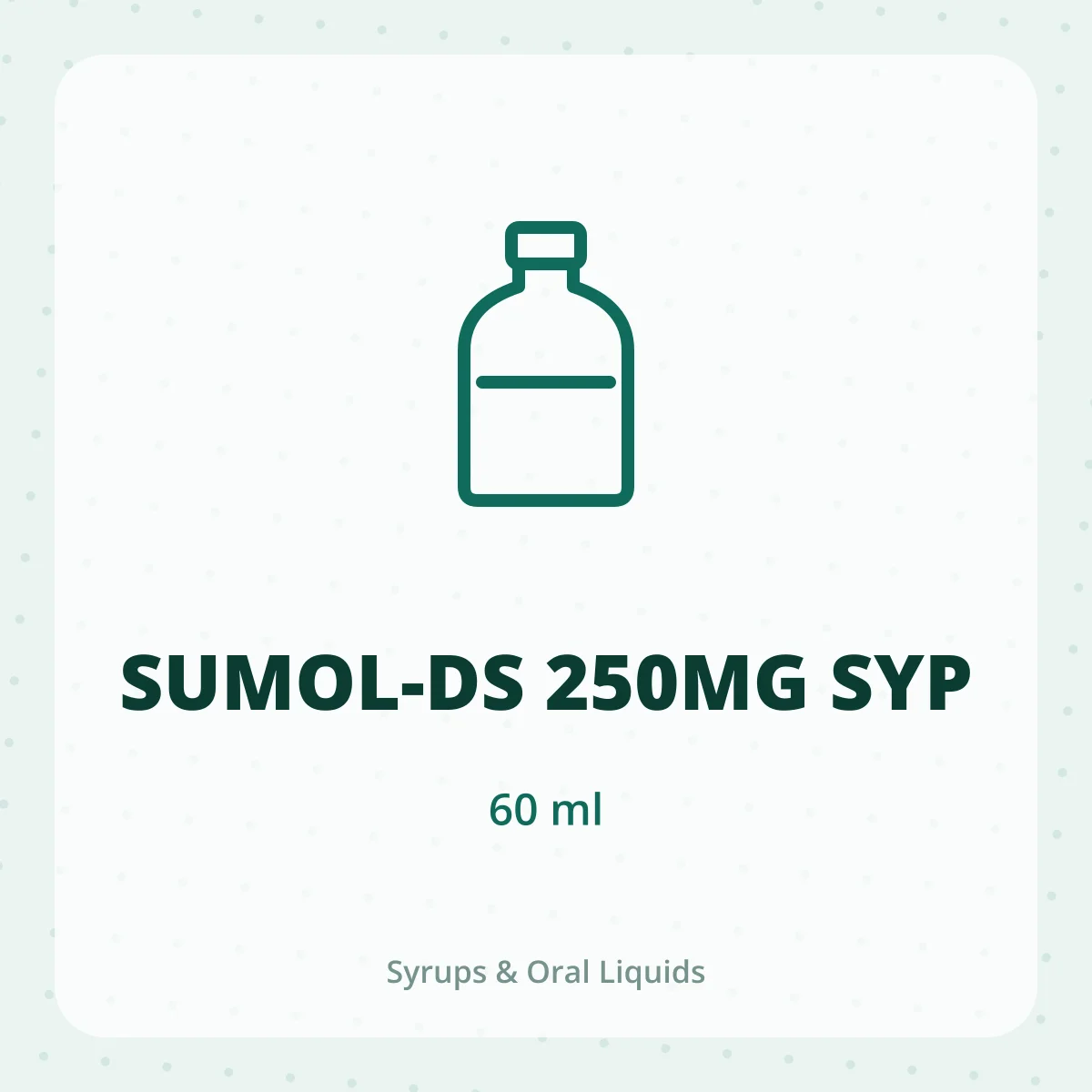SUMOL-DS 250MG SYP 1X60ML