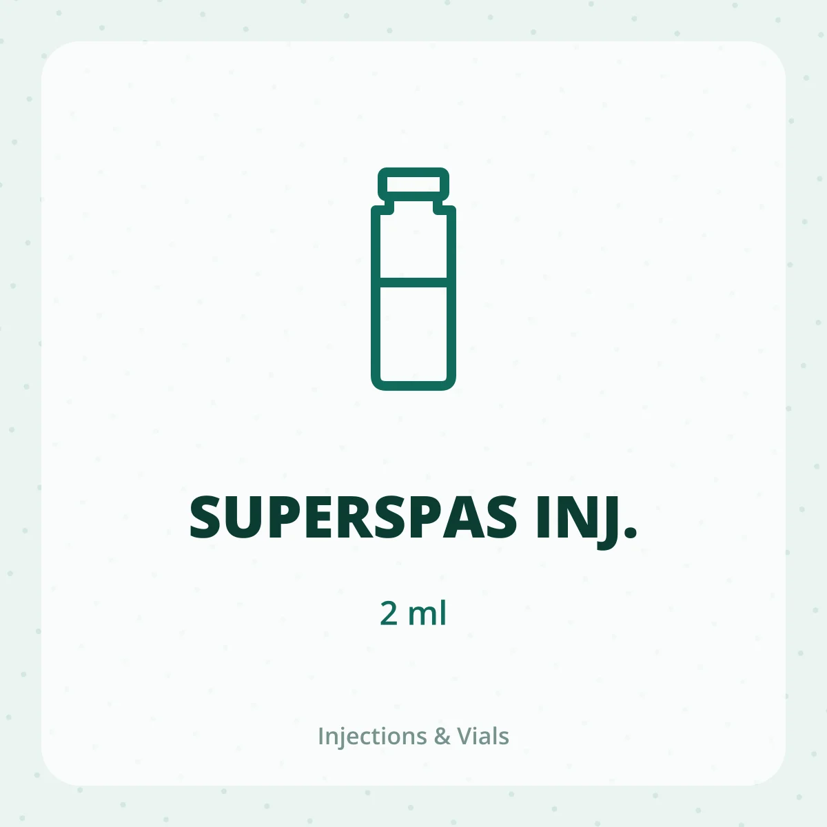 SUPERSPAS INJ. 1X2ML