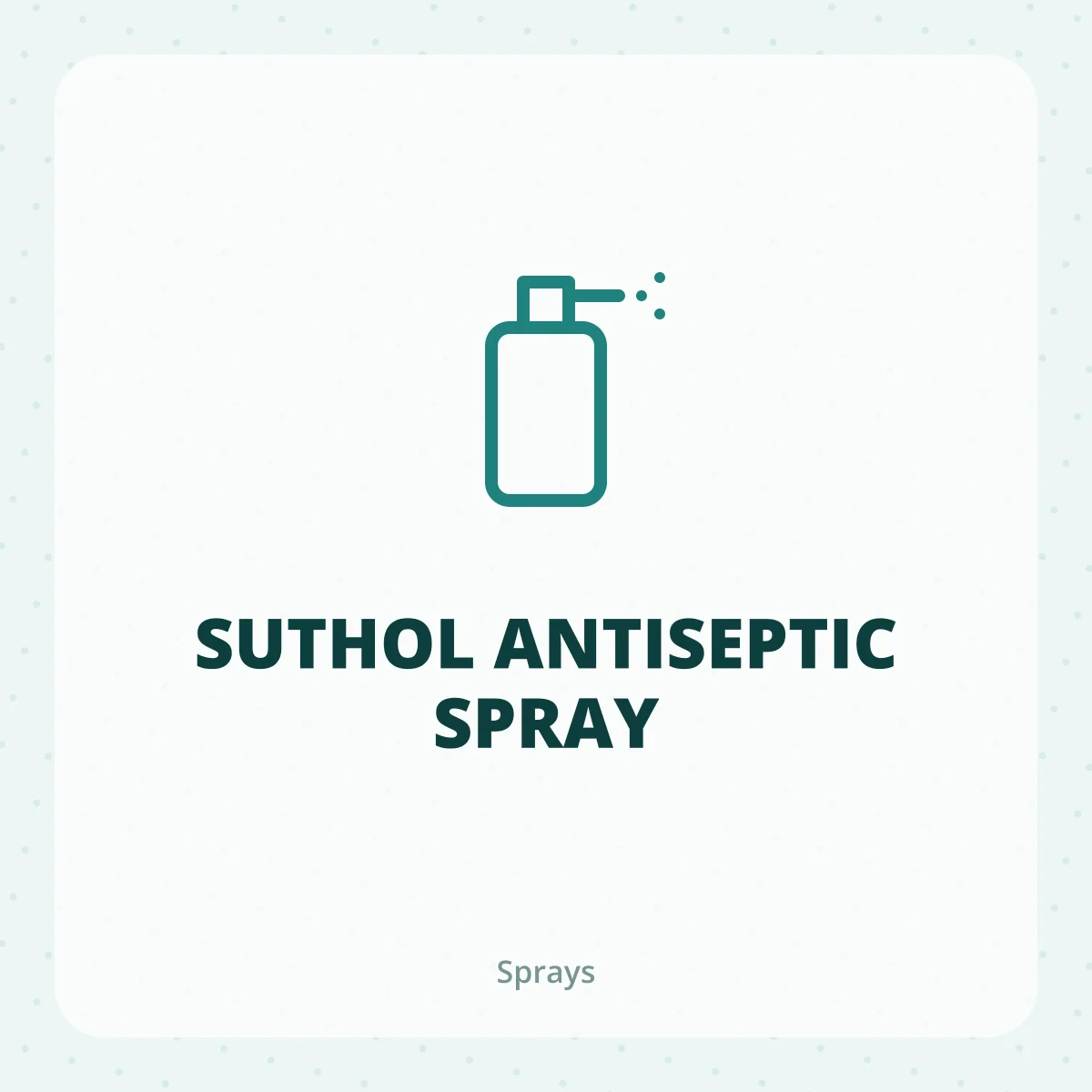 SUTHOL ANTISEPTIC SPRAY 1X1