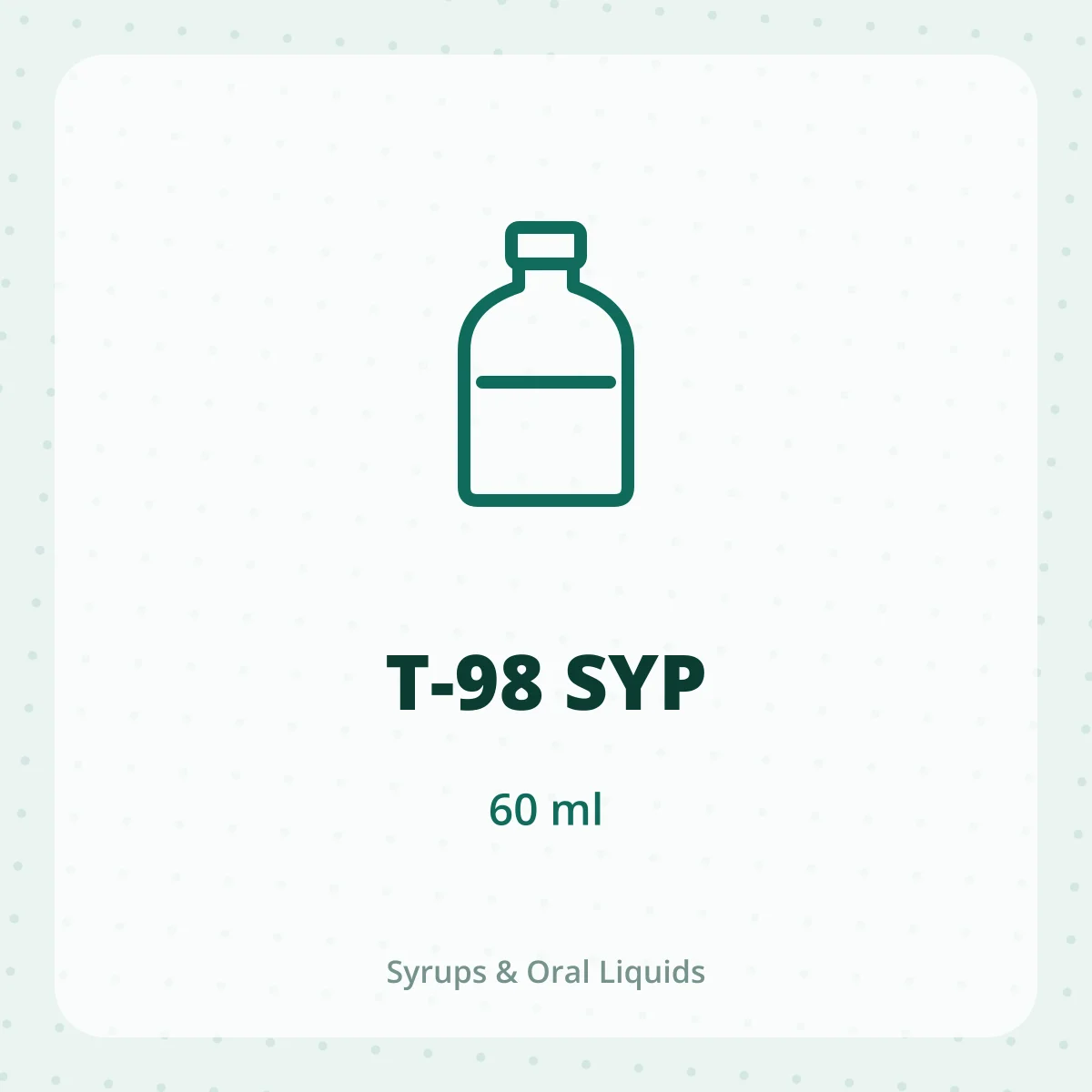 T-98 SYP 1X60ML