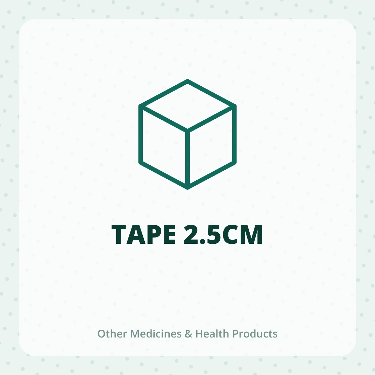 TAPE 2.5CM 1X1