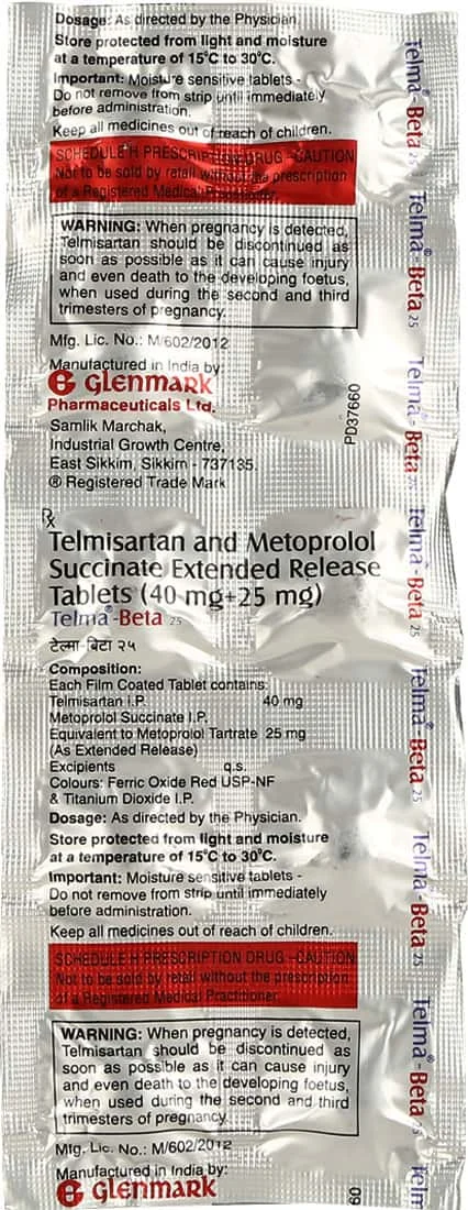 TELMA BETA-25 TAB 1X10