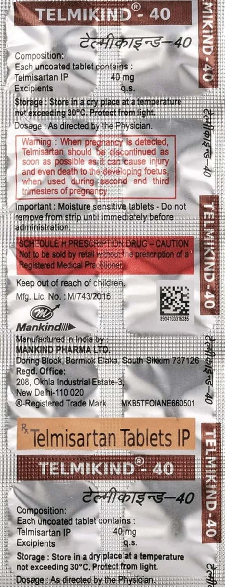 TELMIKIND-40MG TAB 1X10