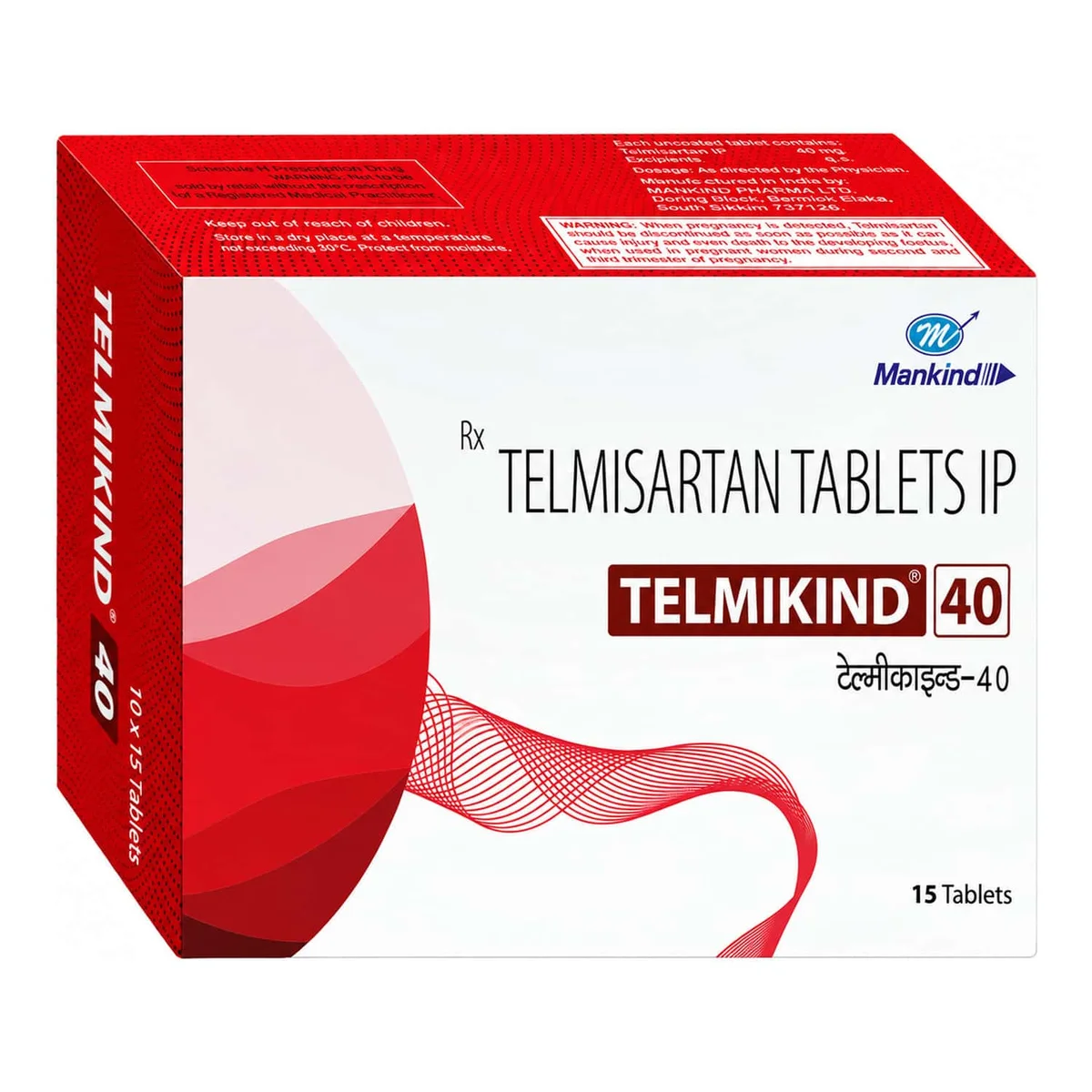 TELMIKIND-40MG TAB 1X15