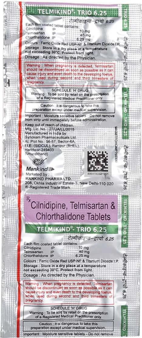 TELMIKIND-TRIO 6.25 TAB 1X10