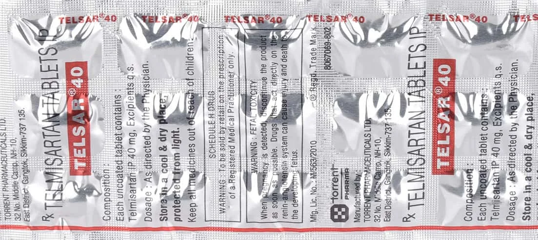 TELSAR-40MG TAB 1X15