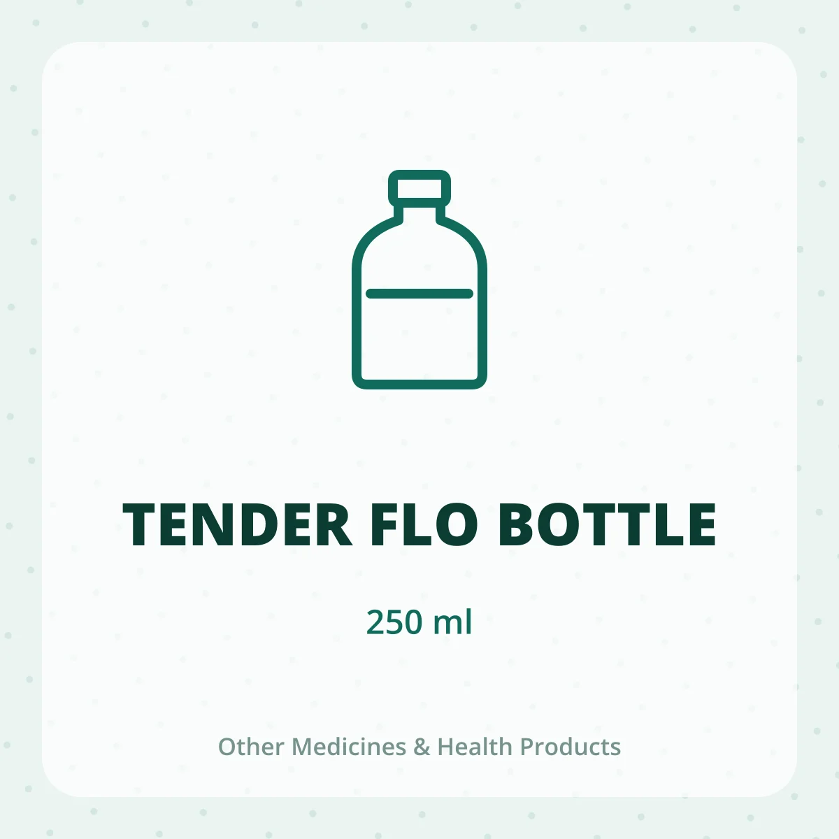 TENDER FLO BOTTLE 1*250ML