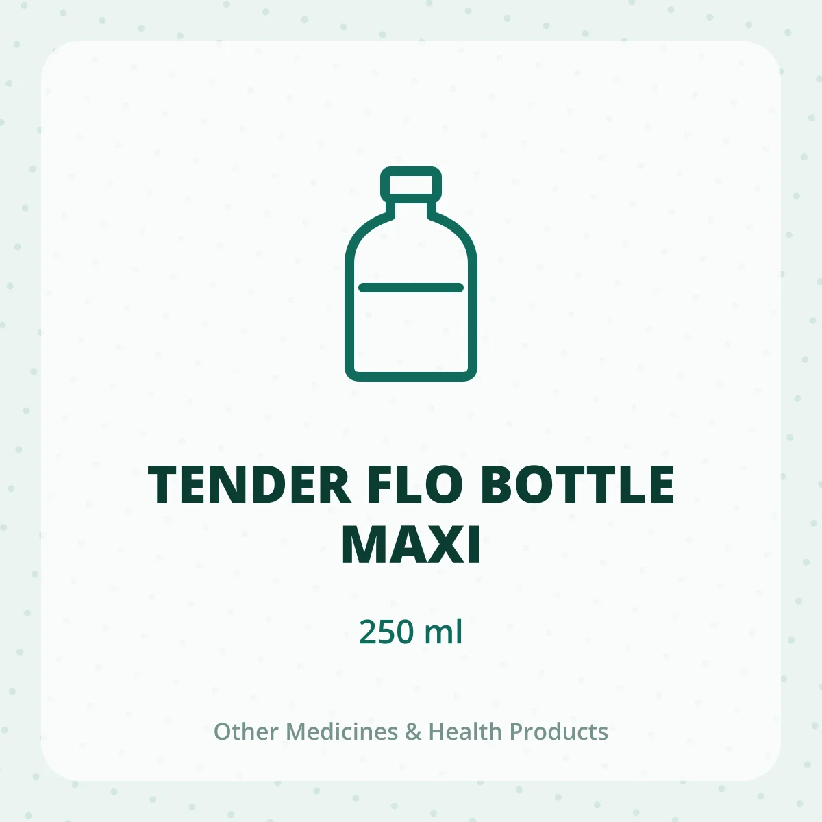 TENDER FLO BOTTLE MAXI 1*250ML