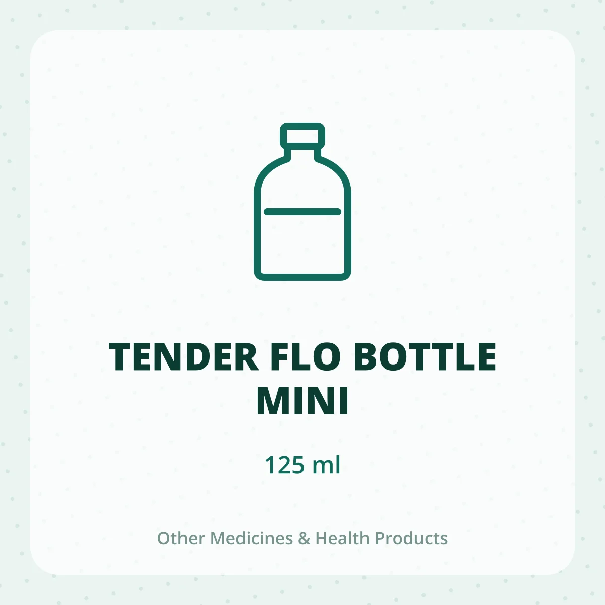 TENDER FLO BOTTLE MINI 1*125ML