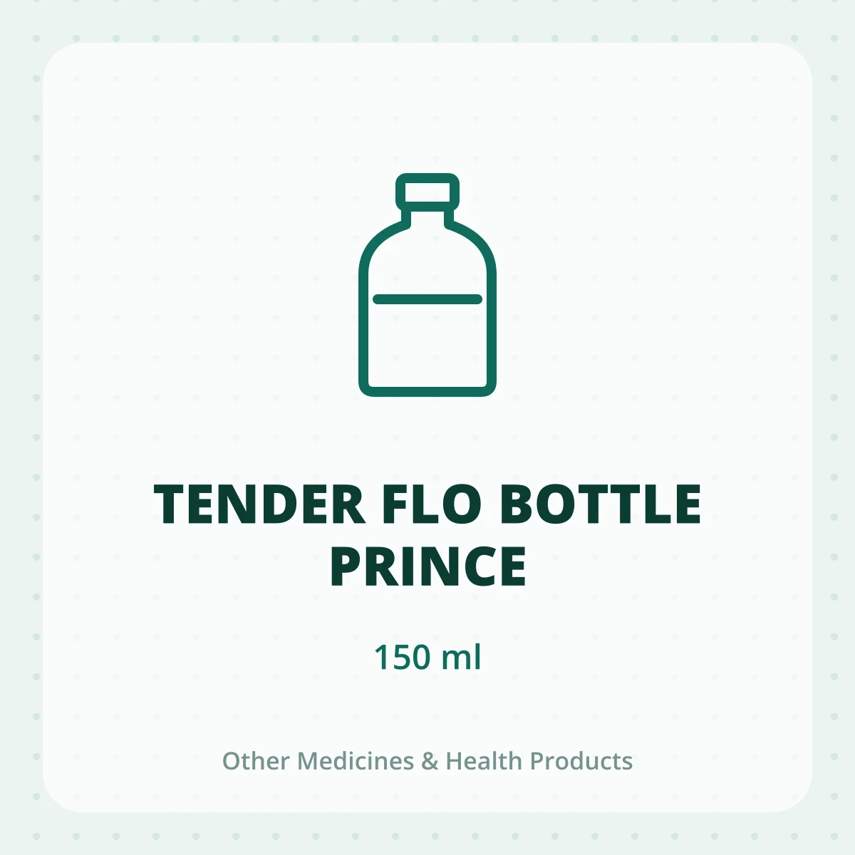 TENDER FLO BOTTLE PRINCE 1*150ML