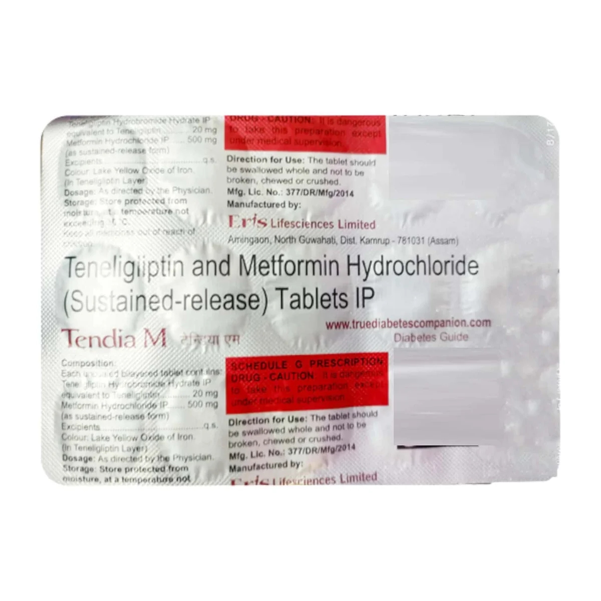 TENDIA-M TAB 1X15