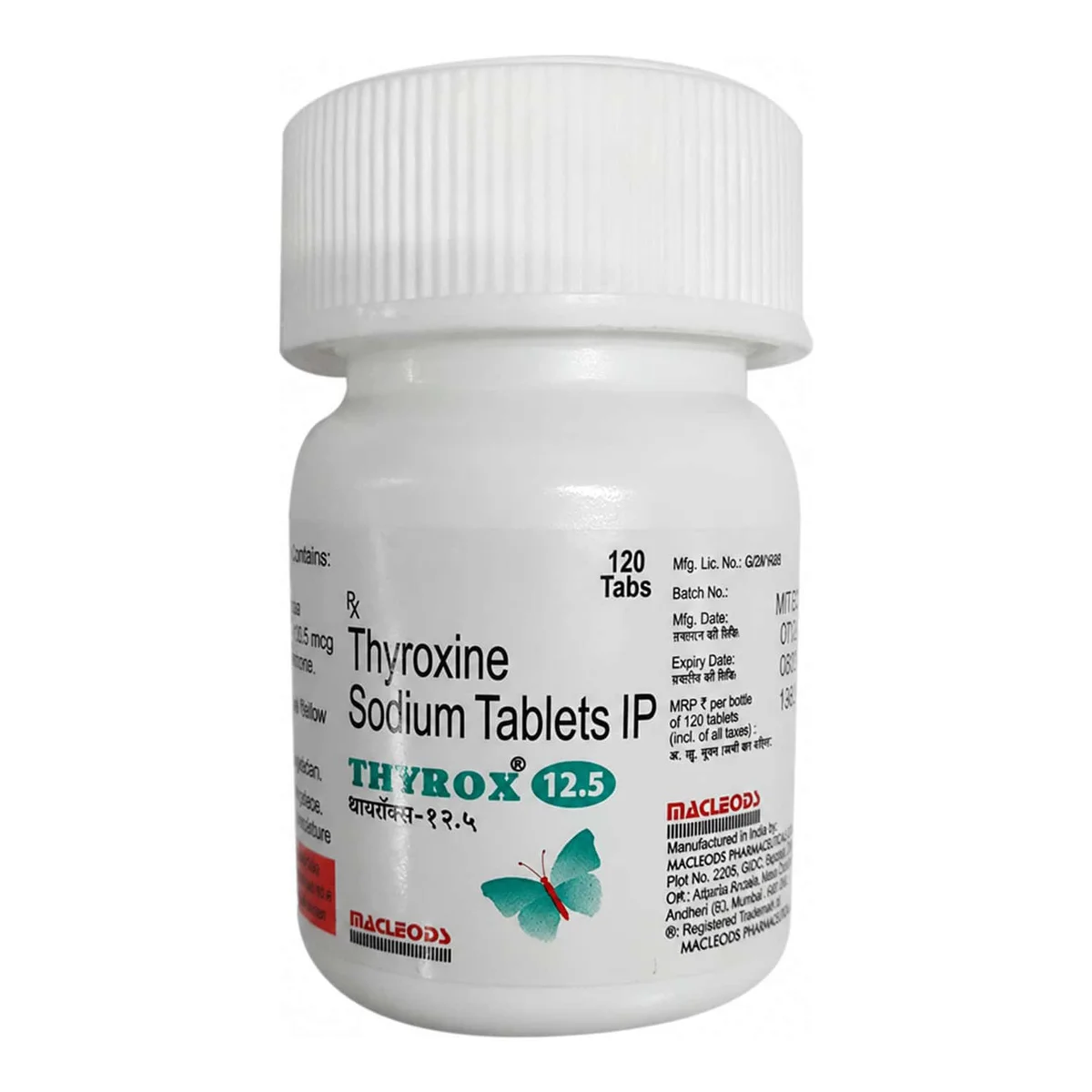 THYROX-12.5MG TAB 1X120