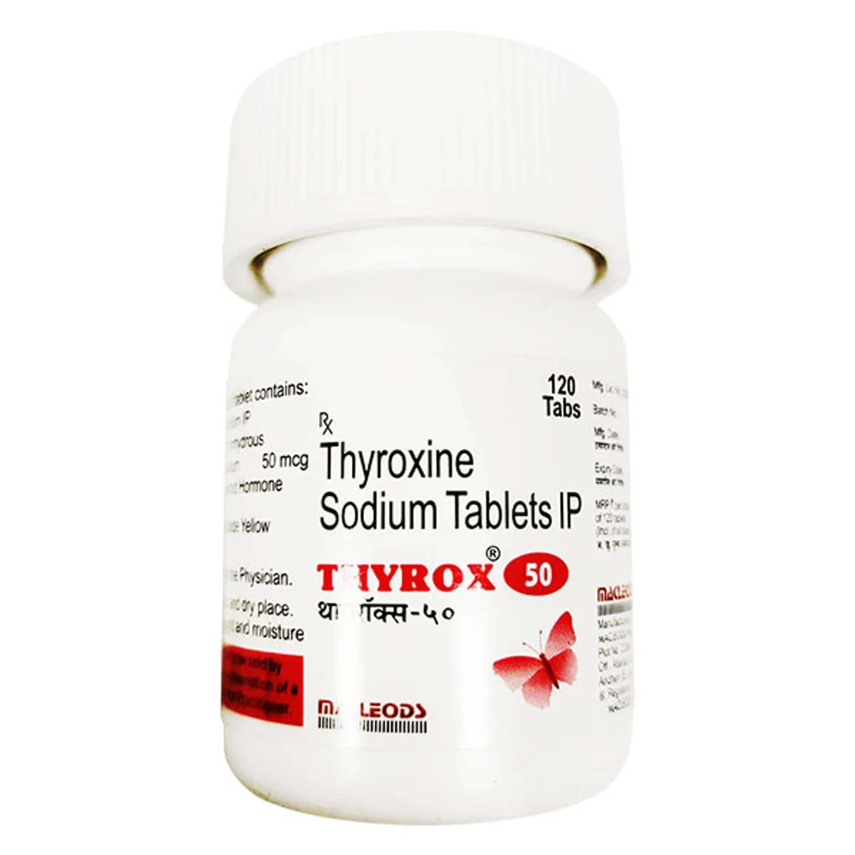 THYROX 50MG TAB 1X120