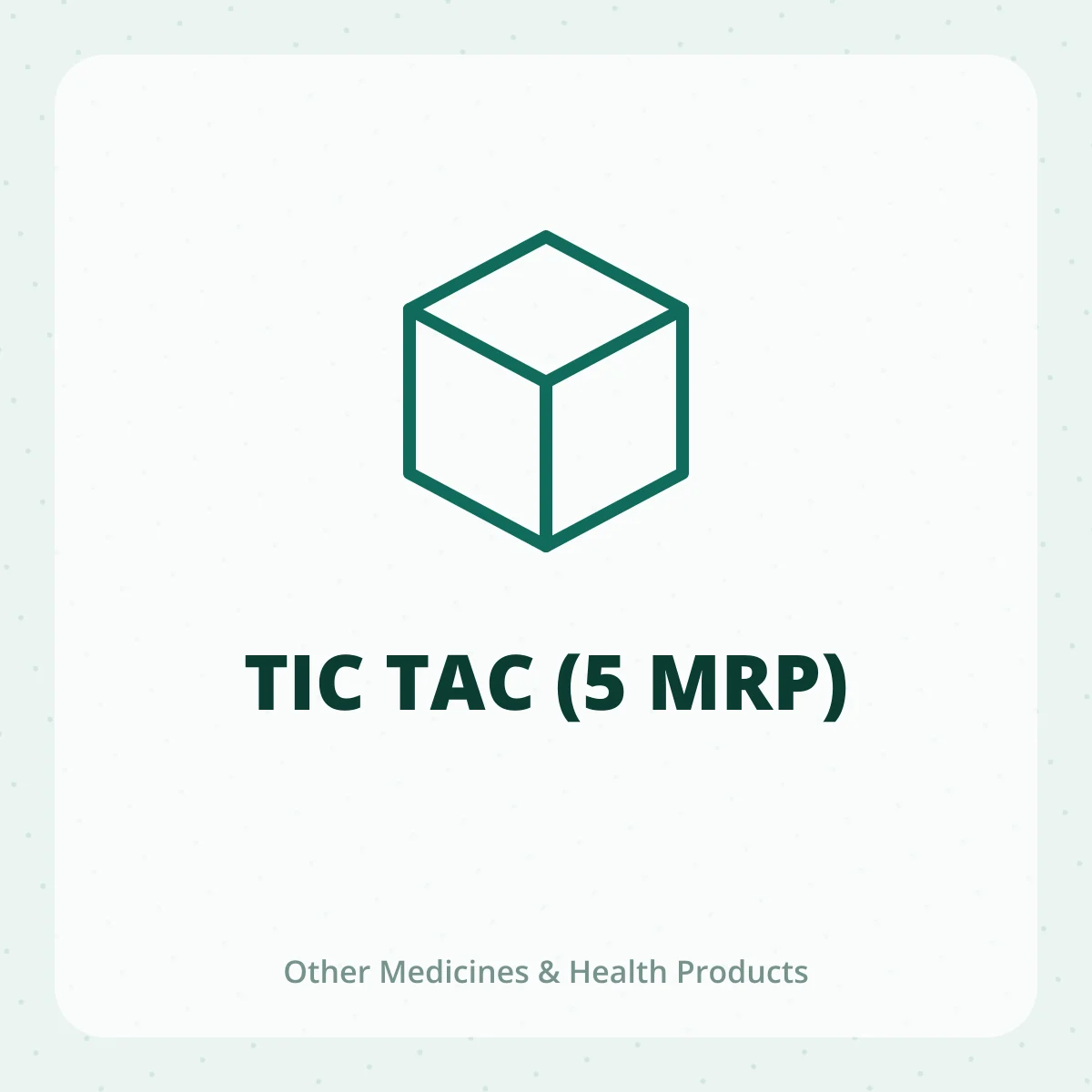 TIC TAC (5 MRP) 1X1