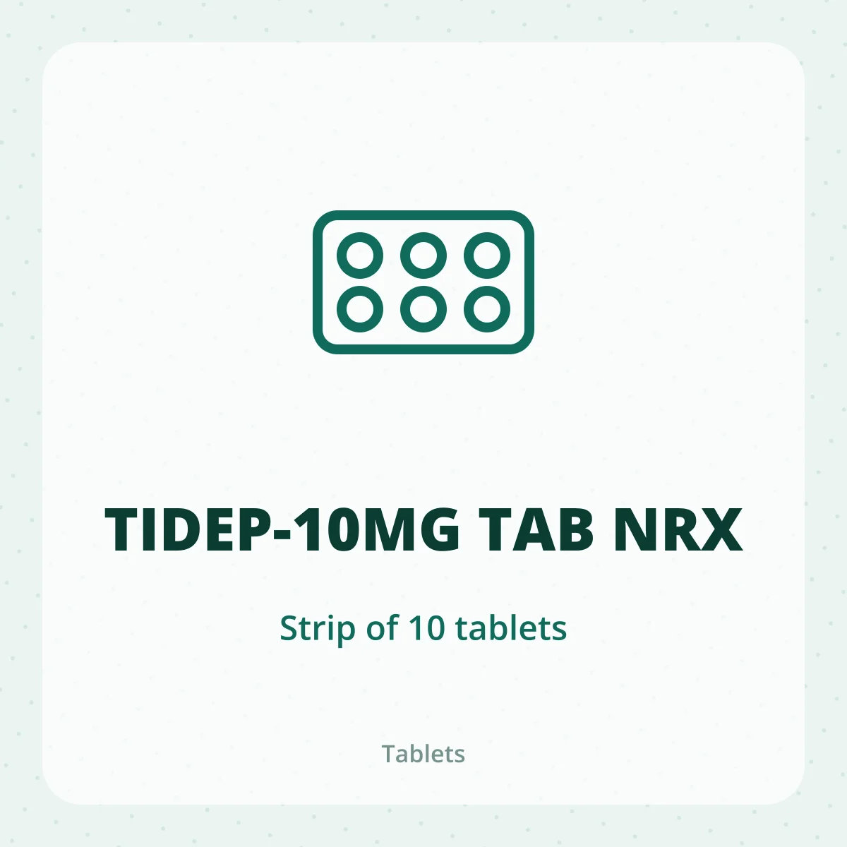 TIDEP-10MG TAB NRX 1X10