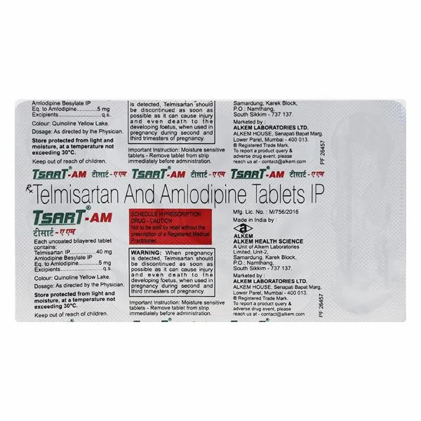 TSART AM 40MG TAB 1X15