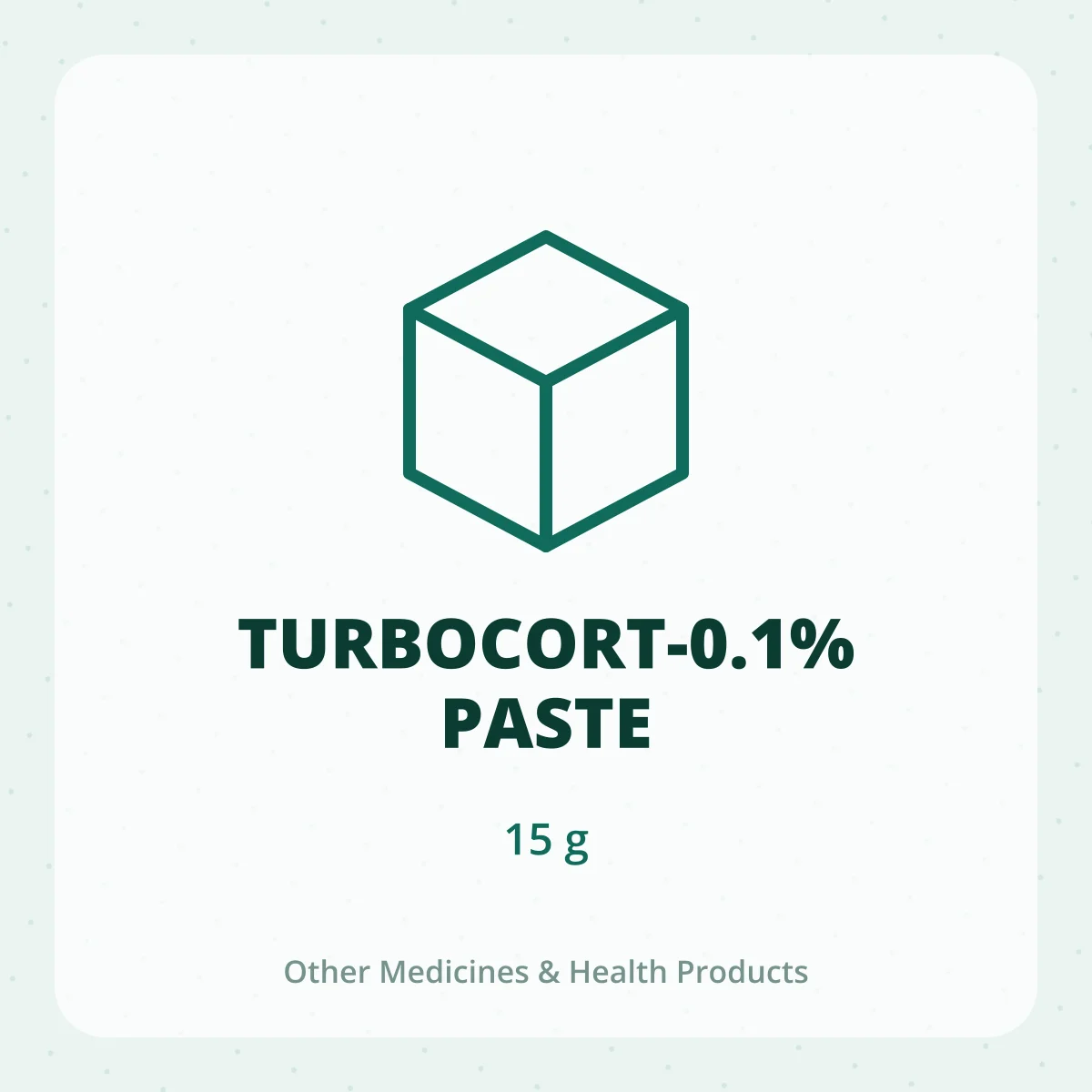 TURBOCORT-0.1% PASTE 1X15G