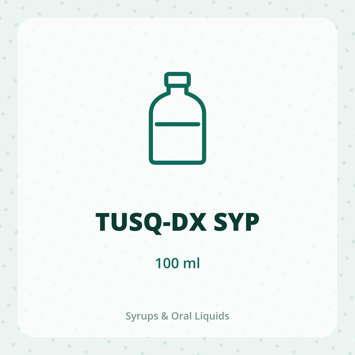 TUSQ-DX SYP 1X100ML