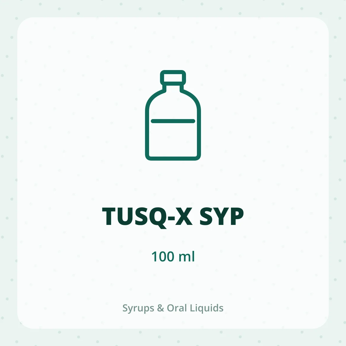 TUSQ-X SYP 1X100ML