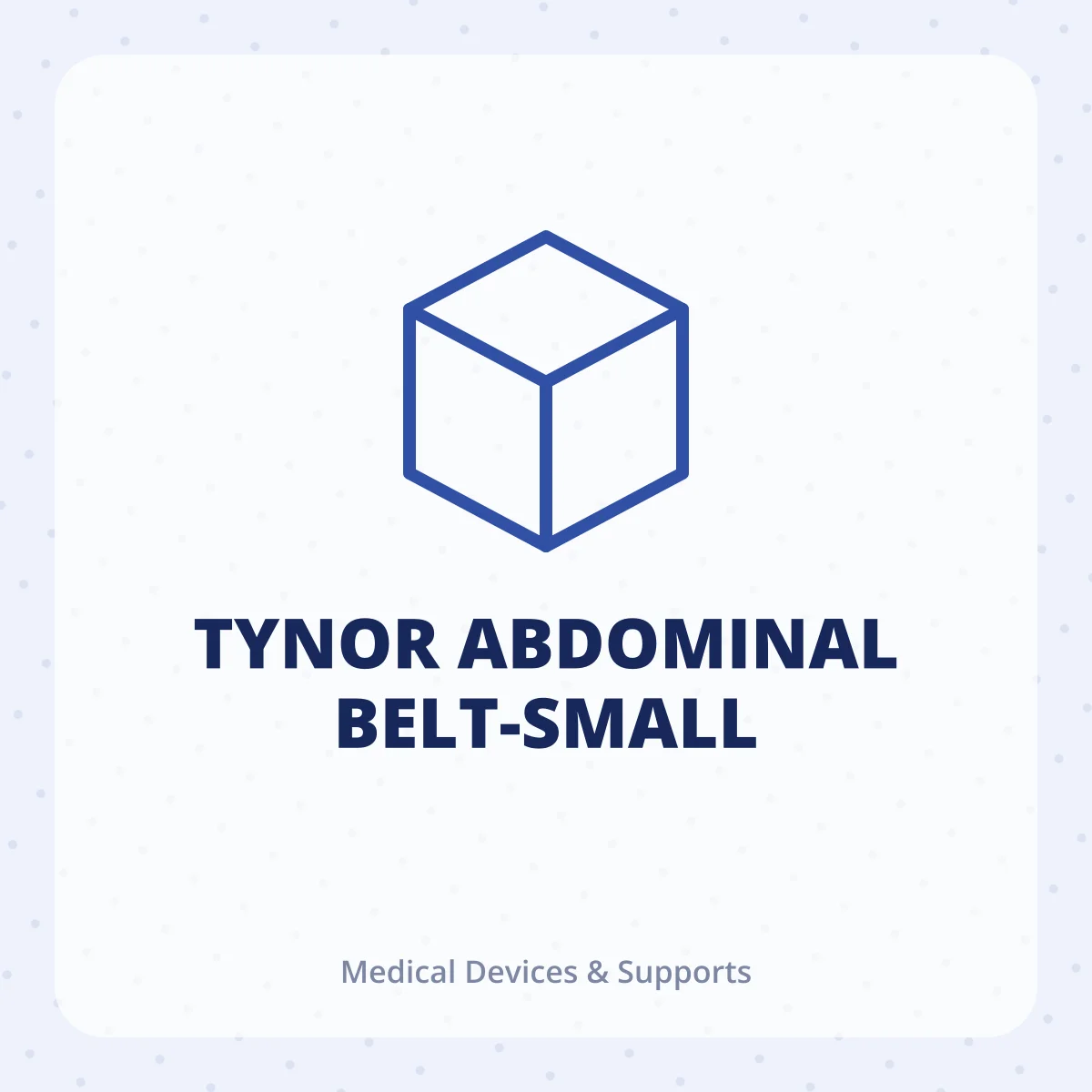 TYNOR ABDOMINAL BELT-SMALL 1X1