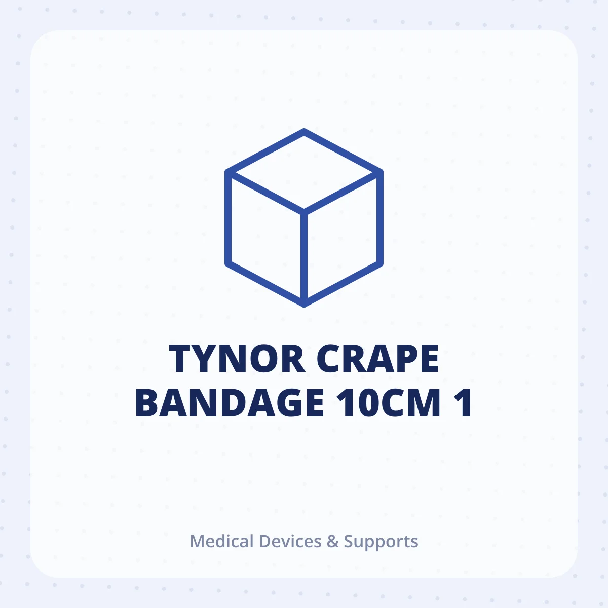 TYNOR CRAPE BANDAGE 10CM 1