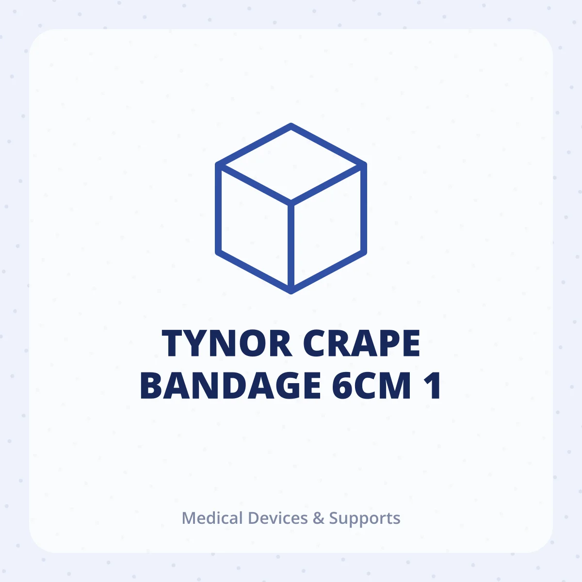 TYNOR CRAPE BANDAGE 6CM 1
