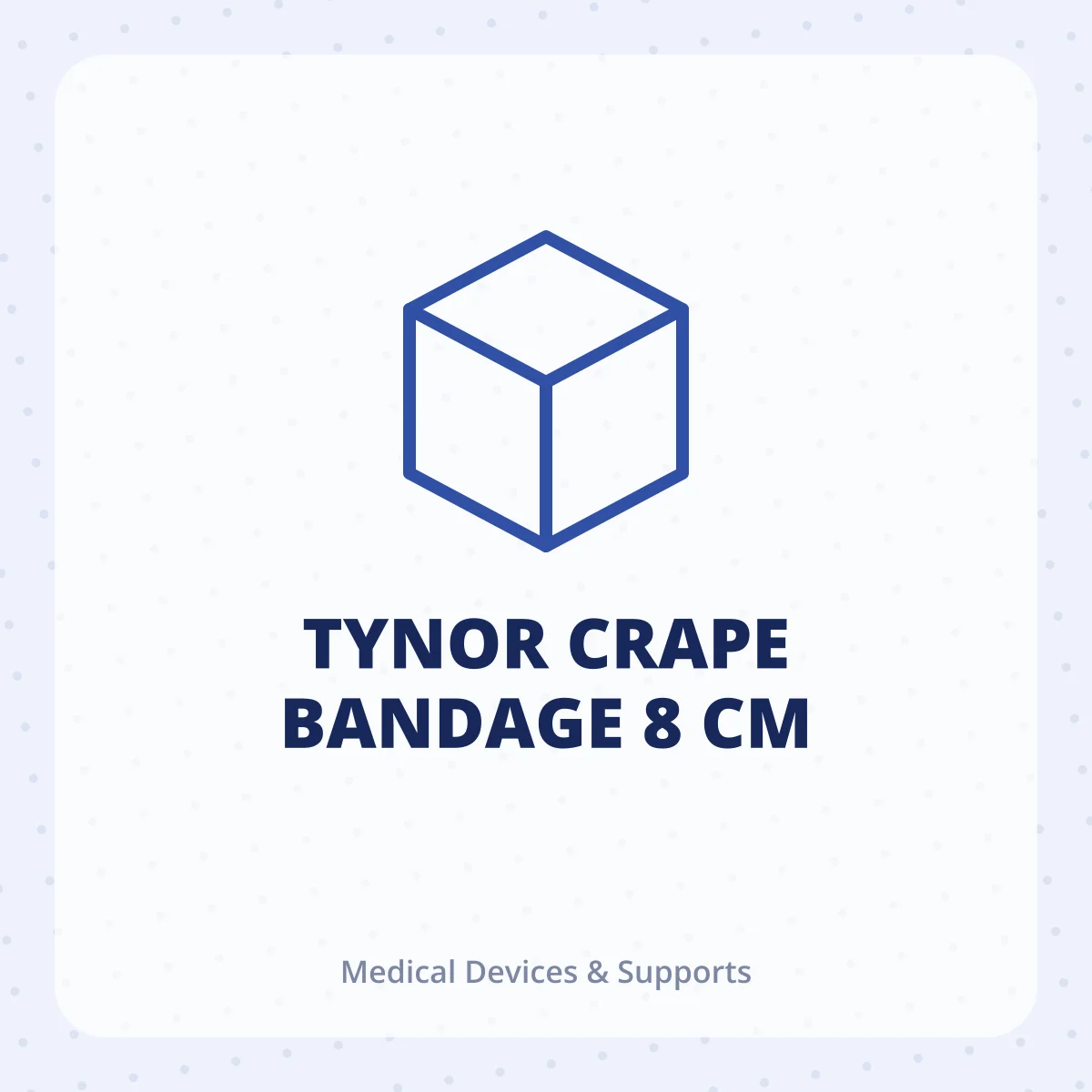 TYNOR CRAPE BANDAGE 8 CM 1X1
