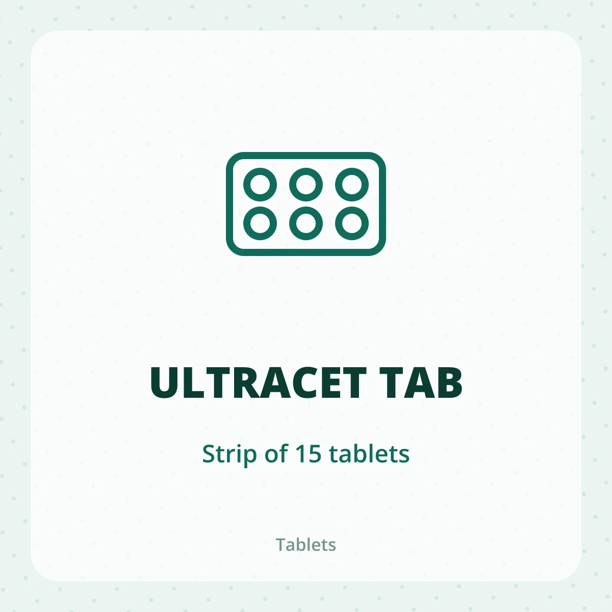 ULTRACET TAB 1X15