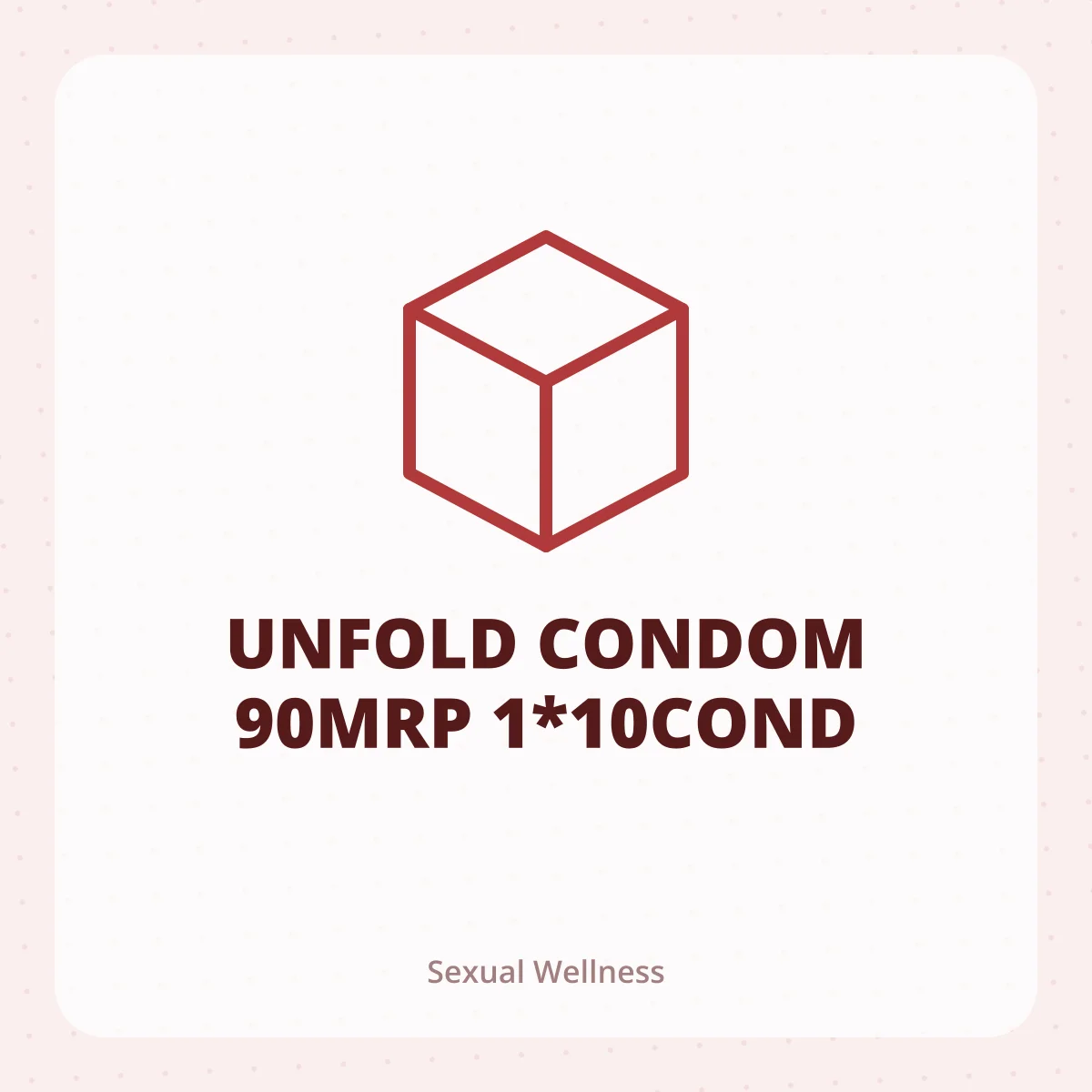 UNFOLD CONDOM 90MRP 1*10COND