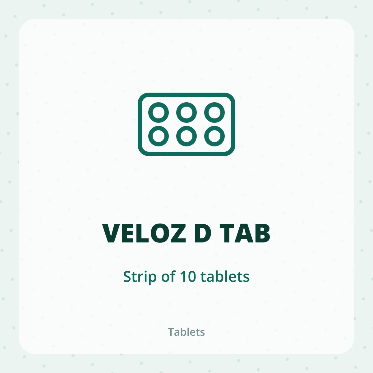 VELOZ D TAB 1X10