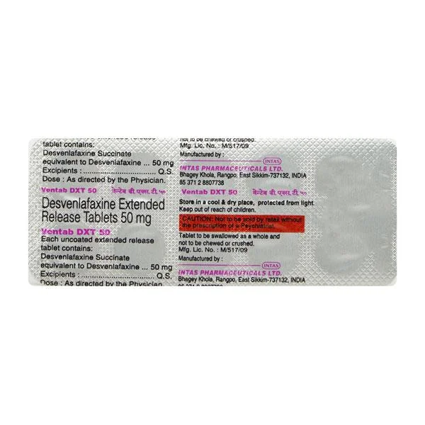 VENTAB-DXT 50MG TAB 1X10