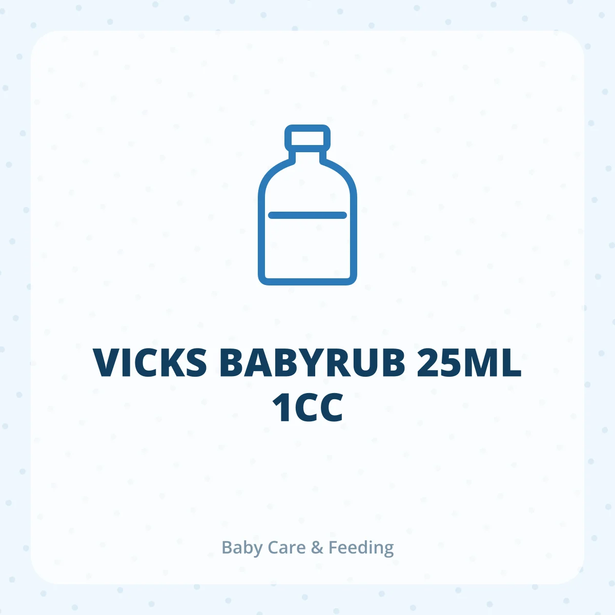 VICKS BABYRUB 25ML 1CC