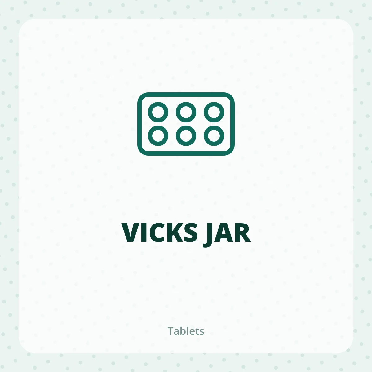 VICKS JAR 1X1