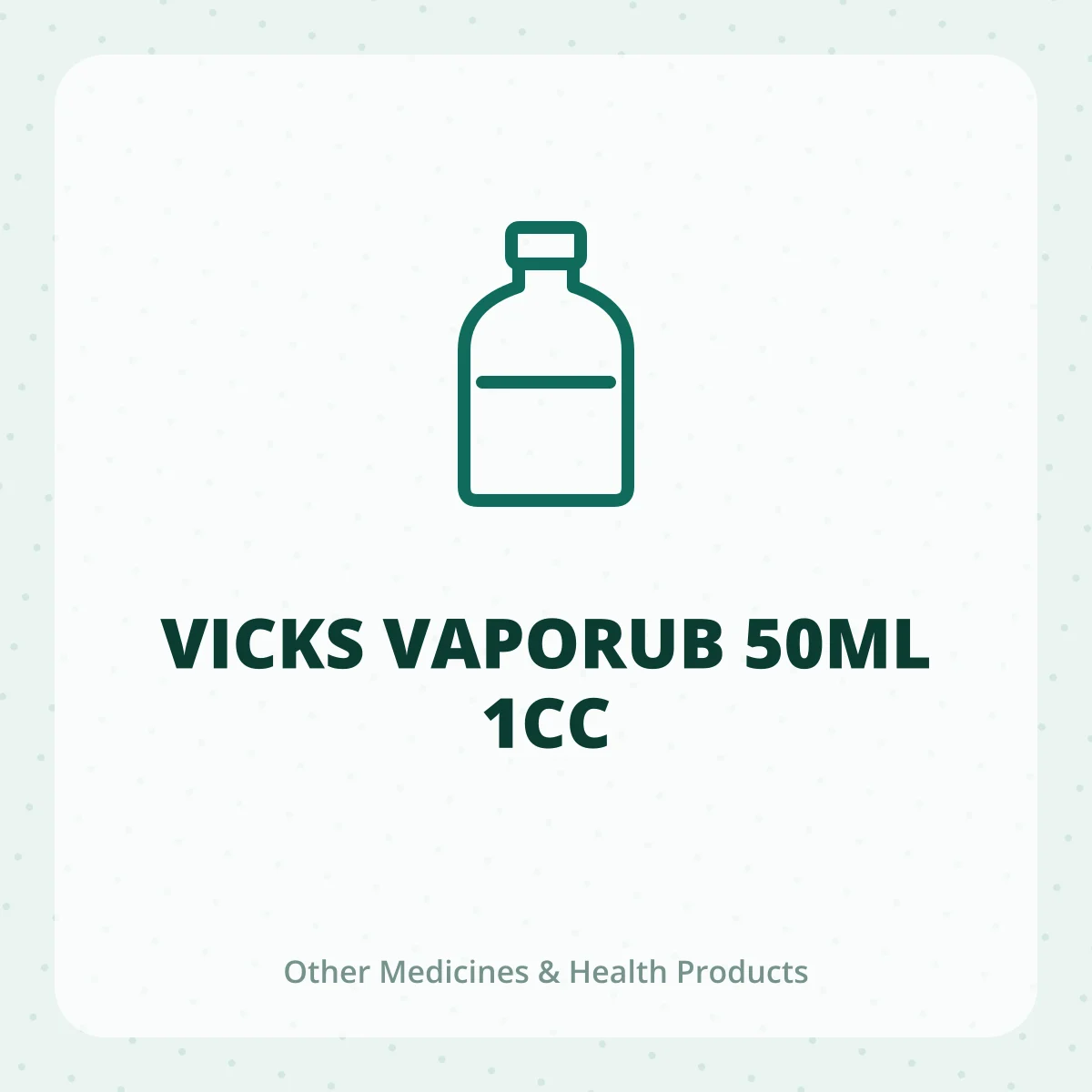 VICKS VAPORUB 50ML 1CC