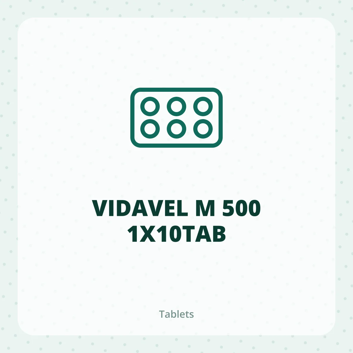 VIDAVEL M 500 1X10TAB