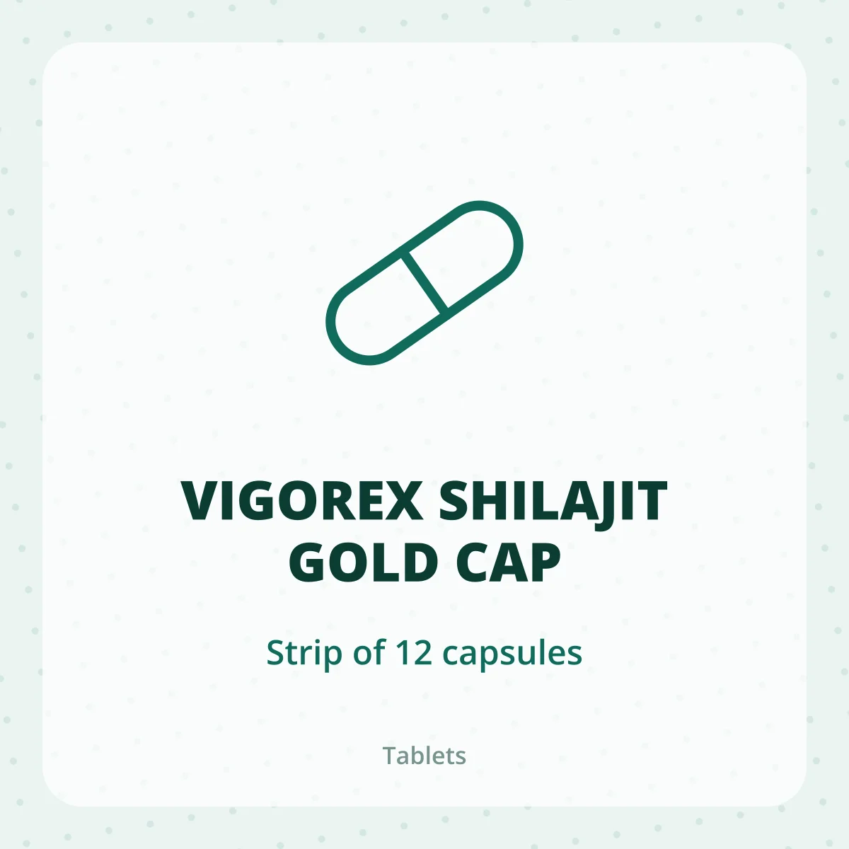 VIGOREX SHILAJIT GOLD CAP 1X12
