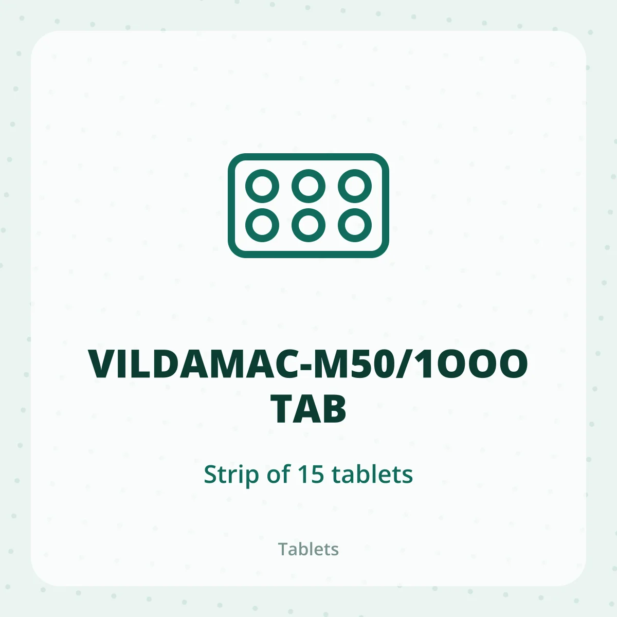 VILDAMAC-M50/1OOO TAB 1X15