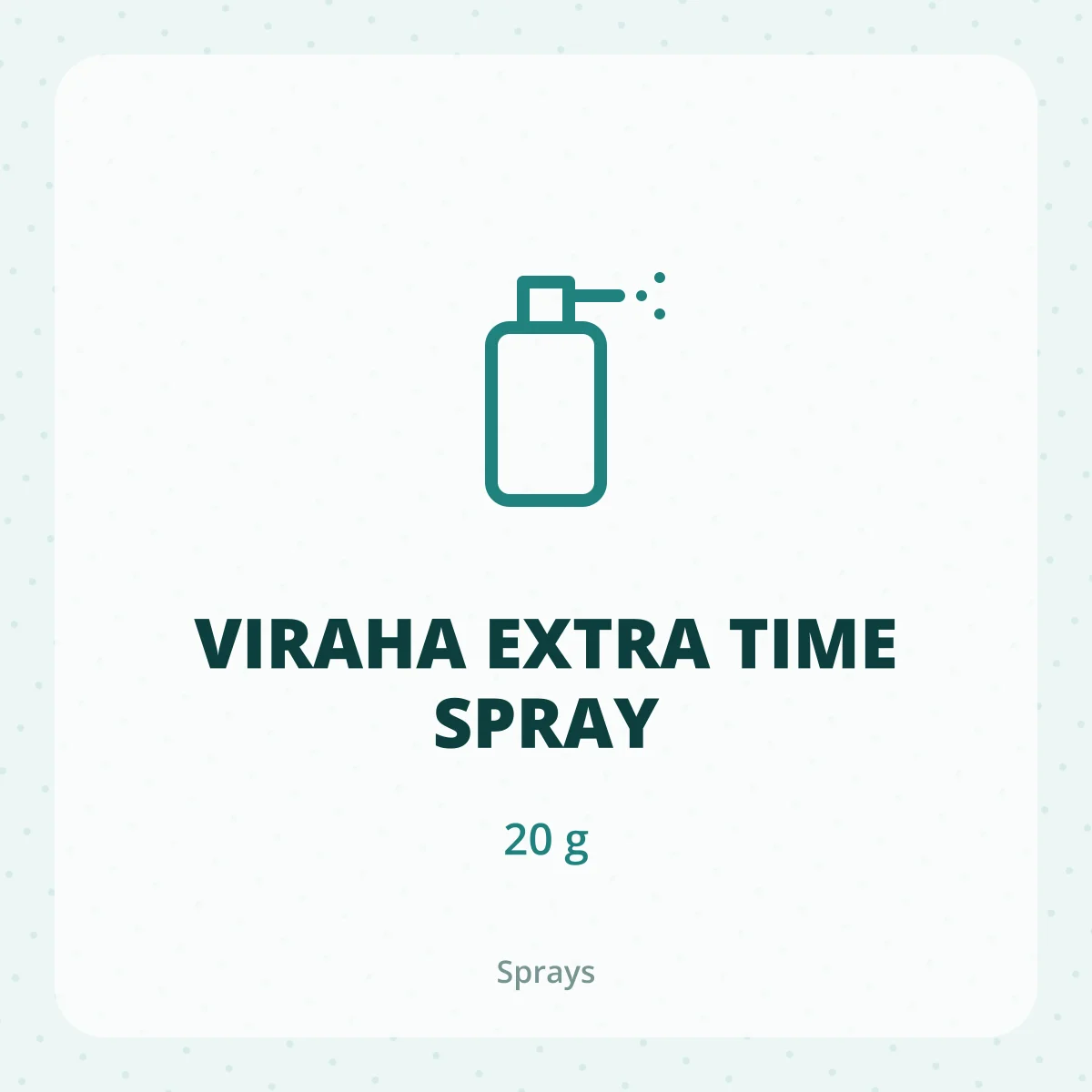 VIRAHA EXTRA TIME SPRAY 1*20G
