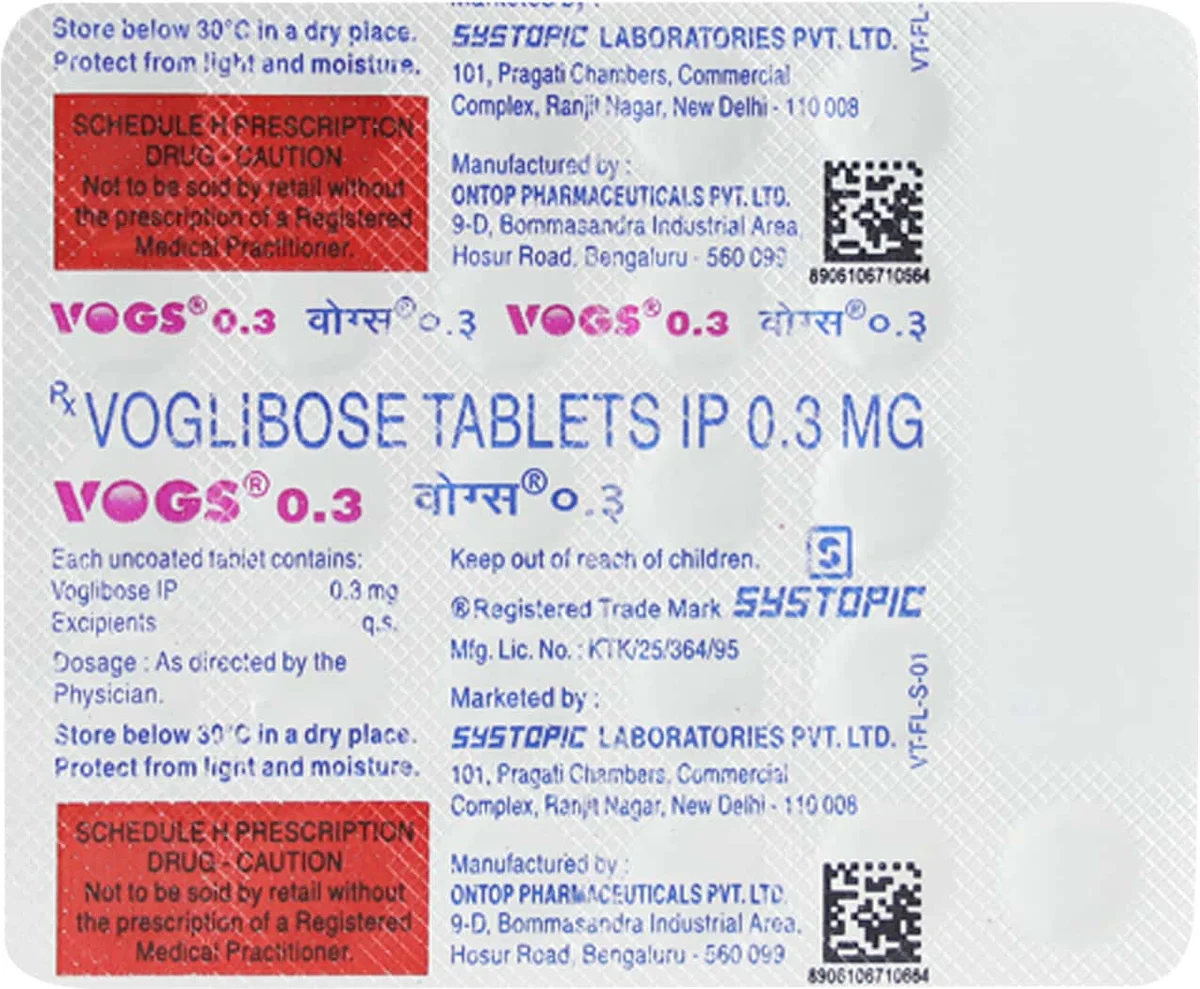 VOGS-0.3 MG TAB 1X30