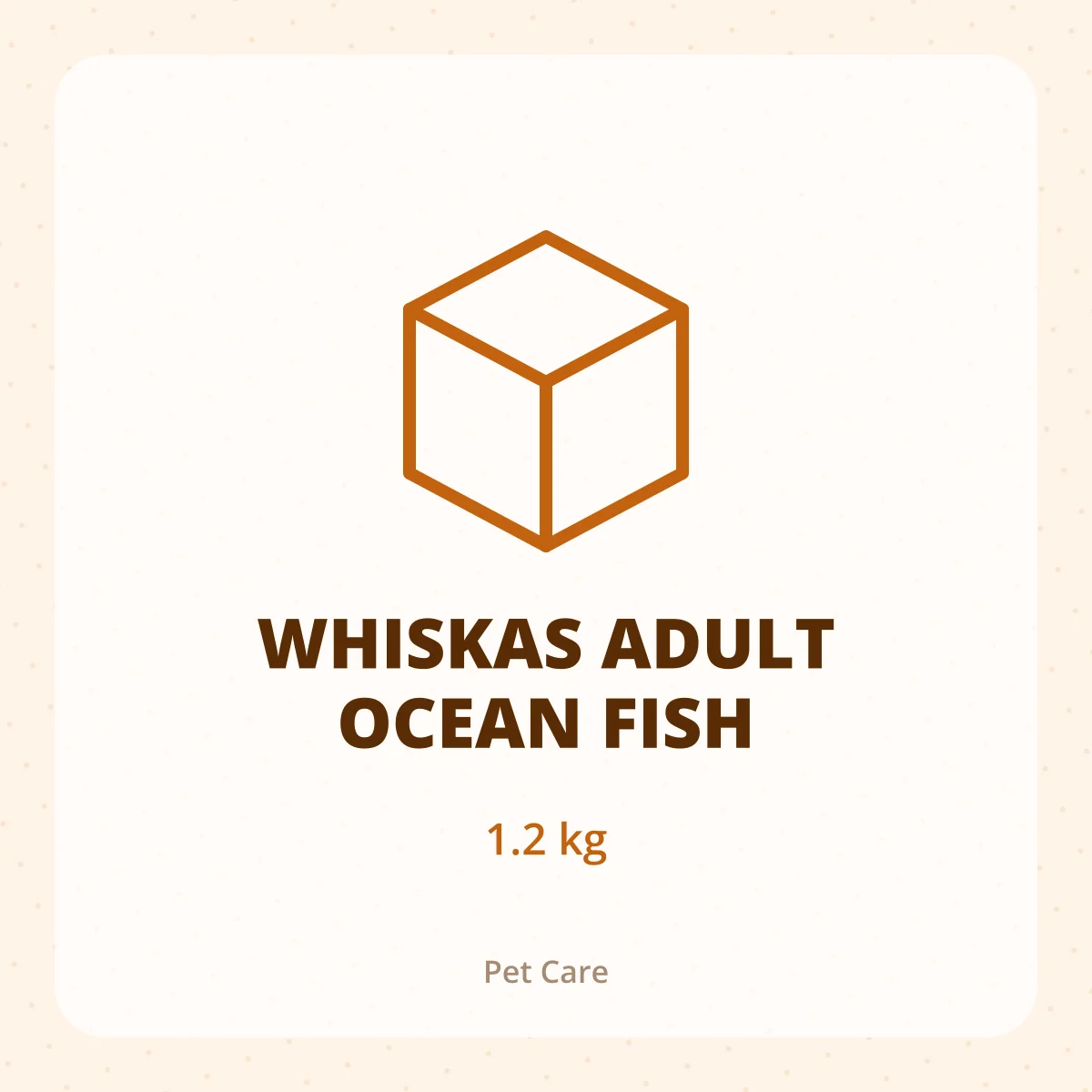 WHISKAS ADULT OCEAN FISH 1X1.2KG