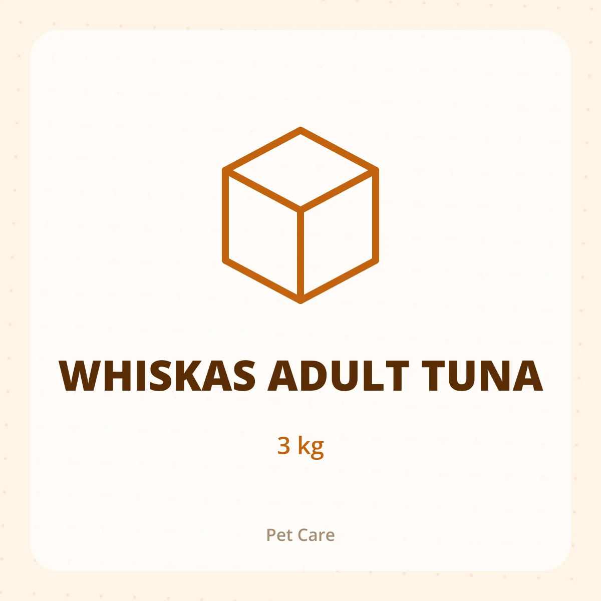 WHISKAS ADULT TUNA 1X3KG