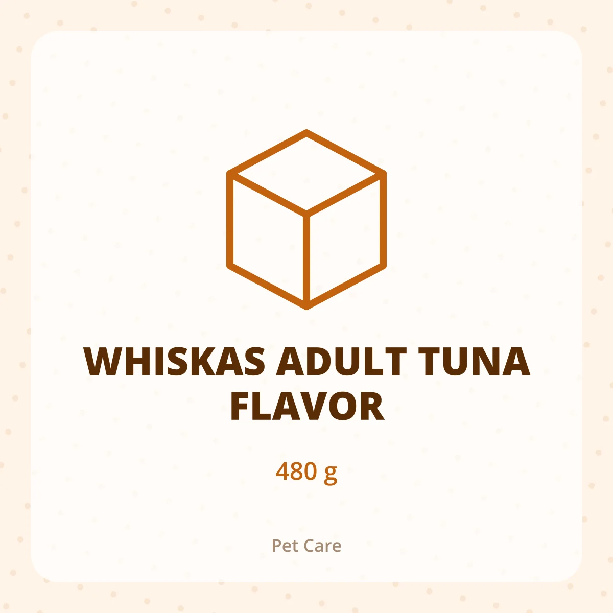 WHISKAS ADULT TUNA FLAVOR 1X480G
