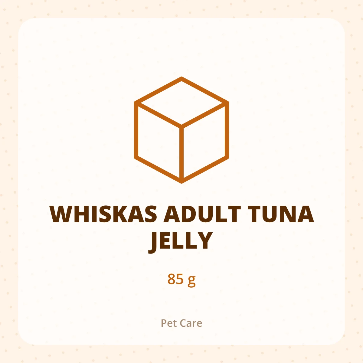 WHISKAS ADULT TUNA JELLY 1X85G