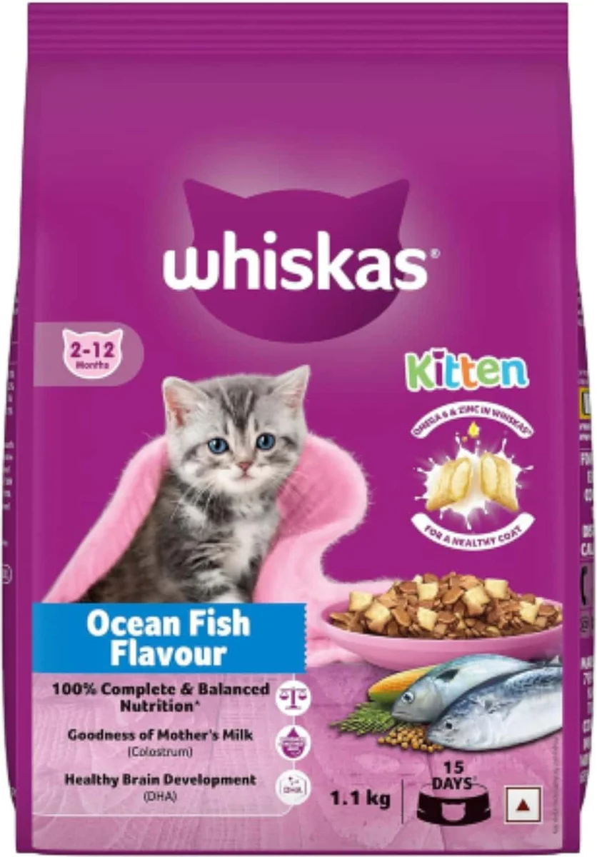 WHISKAS JUNIOR OCEAN FISH 1X1.1KG