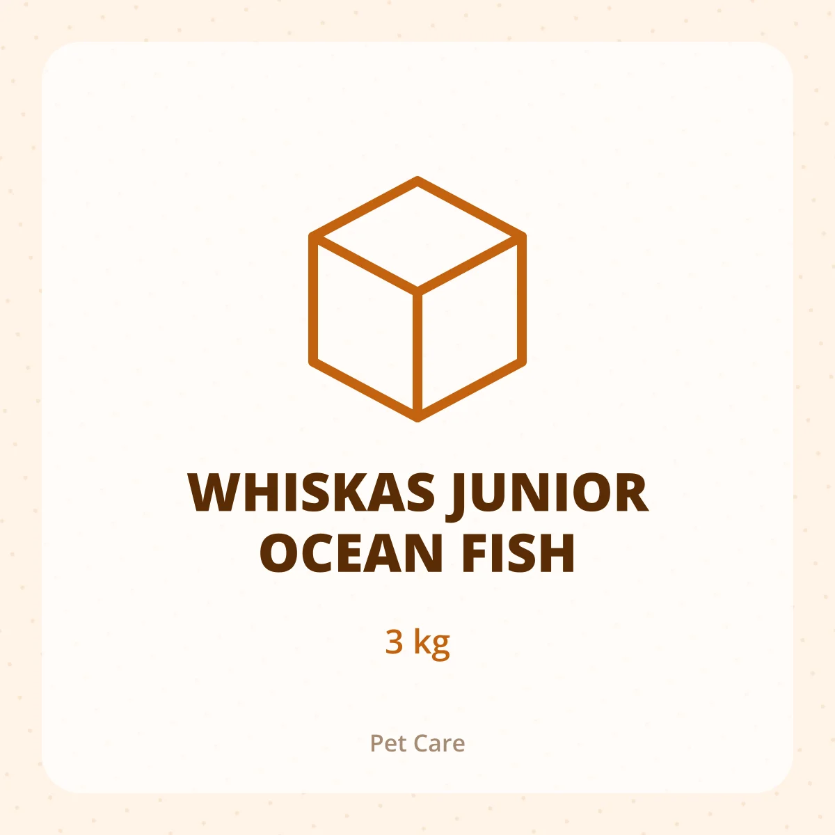 WHISKAS JUNIOR OCEAN FISH 1X3KG