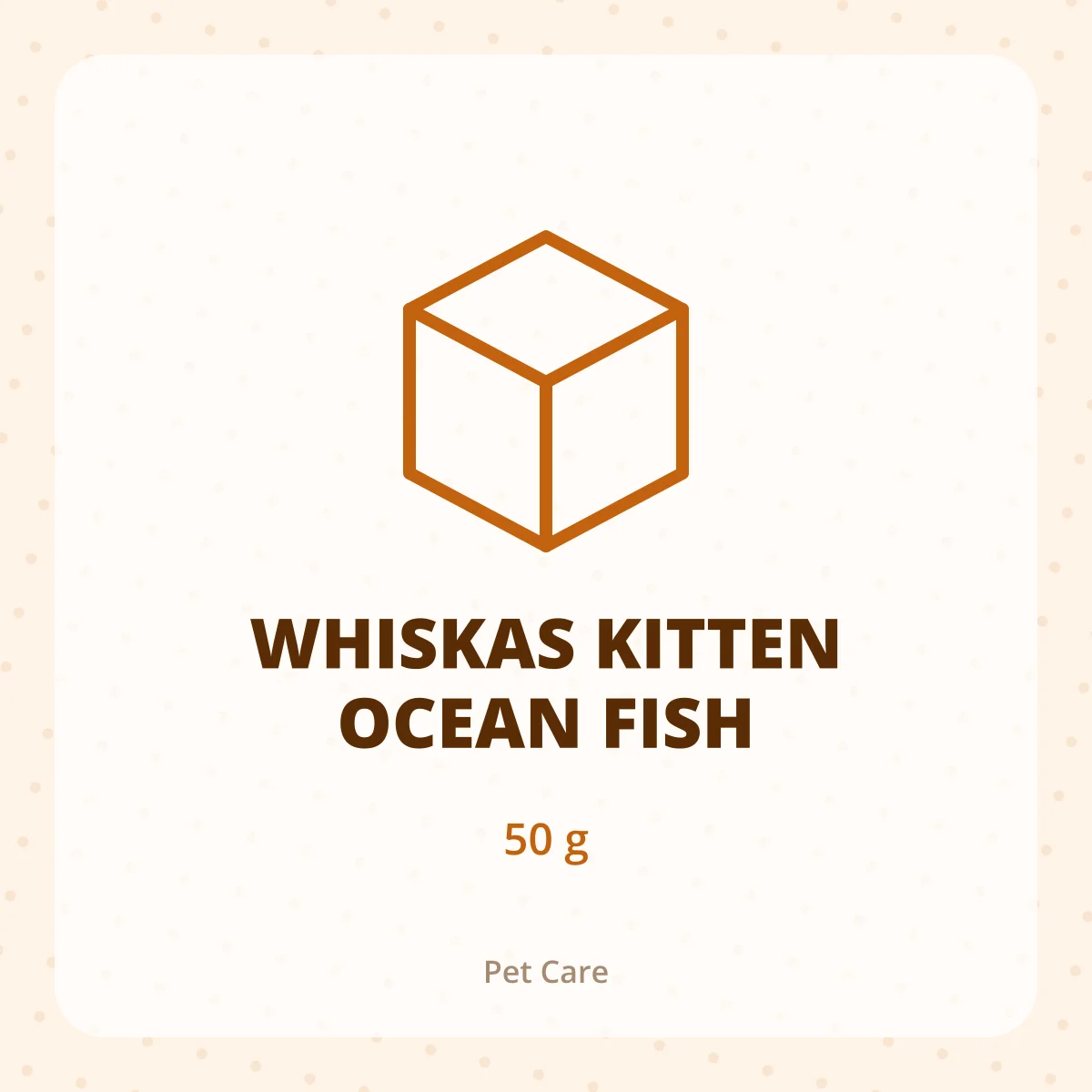 WHISKAS KITTEN OCEAN FISH 1X50G